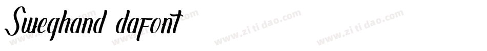 Sweghand (dafont)字体转换